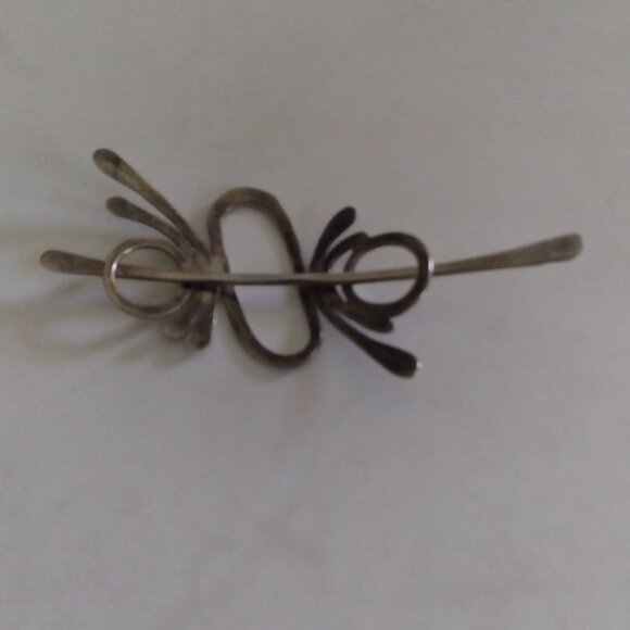 Large Silver Hair Clip/Slide - Picture 4 of 5